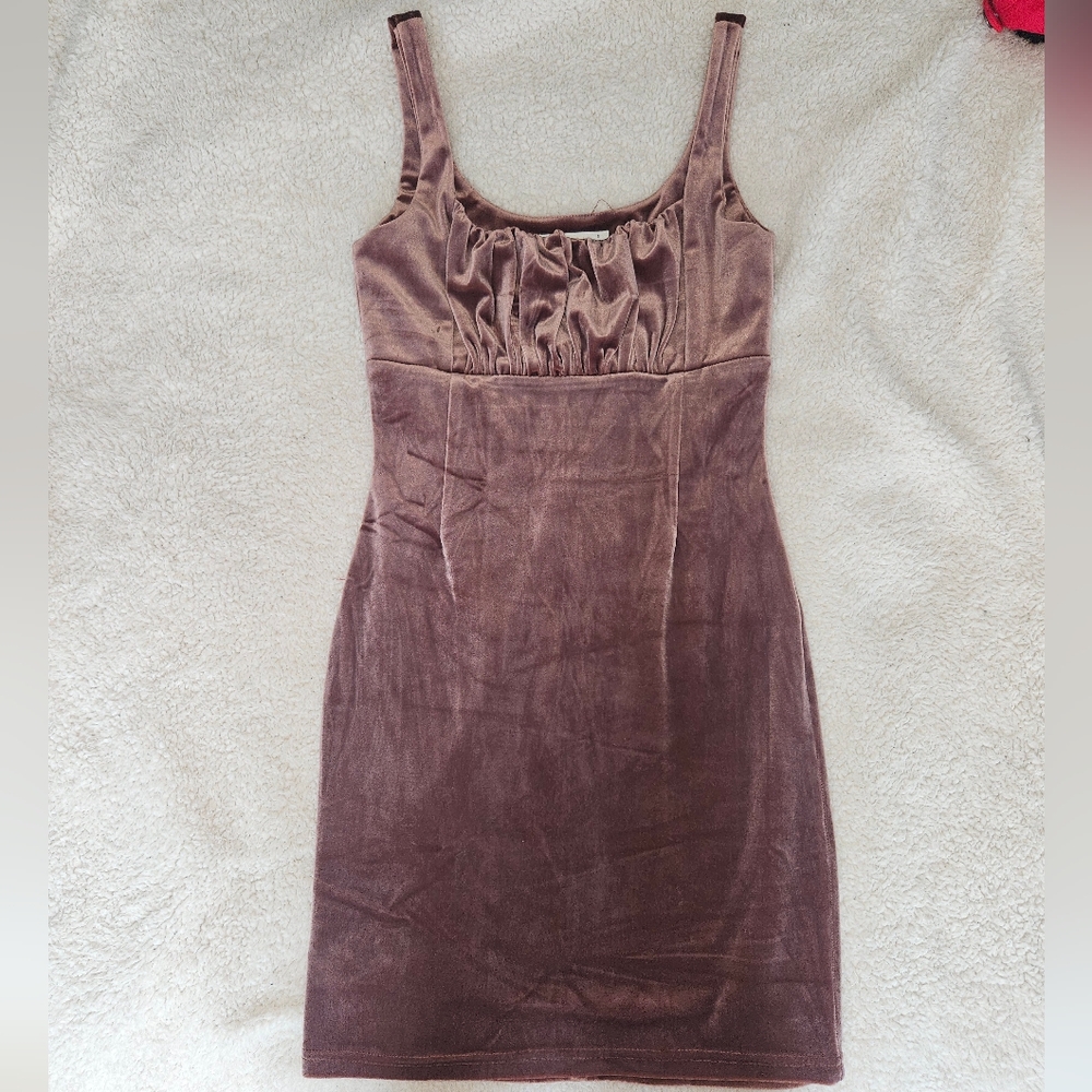 O.Vianca Velvet Mini Dress